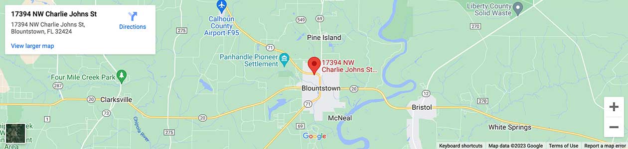 Google Map Image for CLCU Blountstown Charlie Johns St